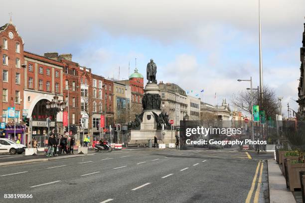 Connell Monument, O'Connell Street, city center of Dublin, Ireland, Irish Republic.