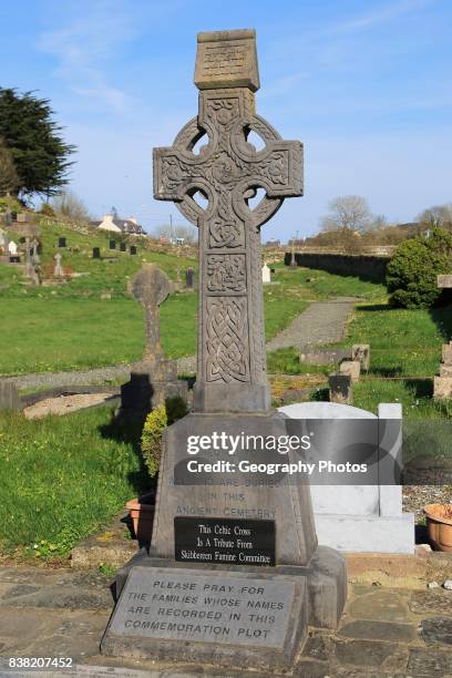 Irish potato famine memorial at Abbeystrewry cemetery, Skibbereen, County Cork, Ireland, Irish Republic.