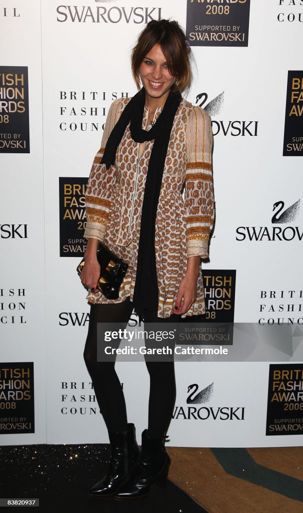 British Fashion Awards 2008: Arrivals