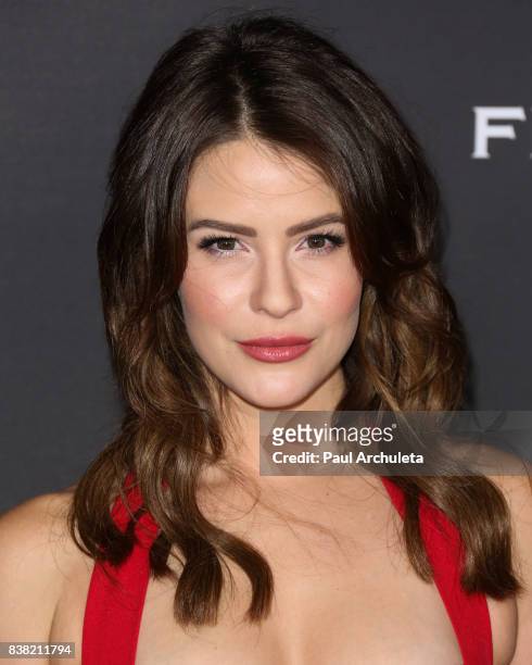Actress Linsey Godfrey attends the Television Academy's cocktail reception with the Stars of Daytime Television, celebrating The 69th Emmy Awards at...