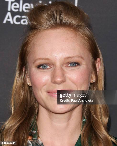 Actress Marci Miller attends the Television Academy's cocktail reception with the Stars of Daytime Television, celebrating The 69th Emmy Awards at...