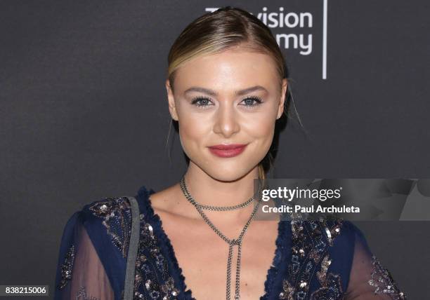 Actress Hayley Erin attends the Television Academy's cocktail reception with the Stars of Daytime Television, celebrating The 69th Emmy Awards at...