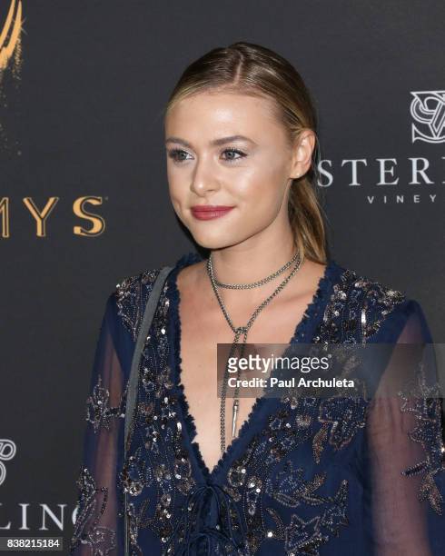 Actress Hayley Erin attends the Television Academy's cocktail reception with the Stars of Daytime Television, celebrating The 69th Emmy Awards at...