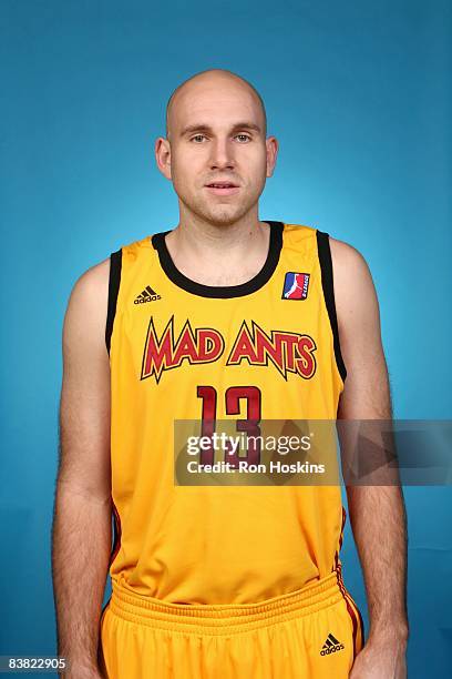 Brian Morrison of the Fort Wayne Mad Ants poses for a during NBA D-League Media Day on November 22, 2008 in Fort Wayne, Indiana. NOTE TO USER: User...