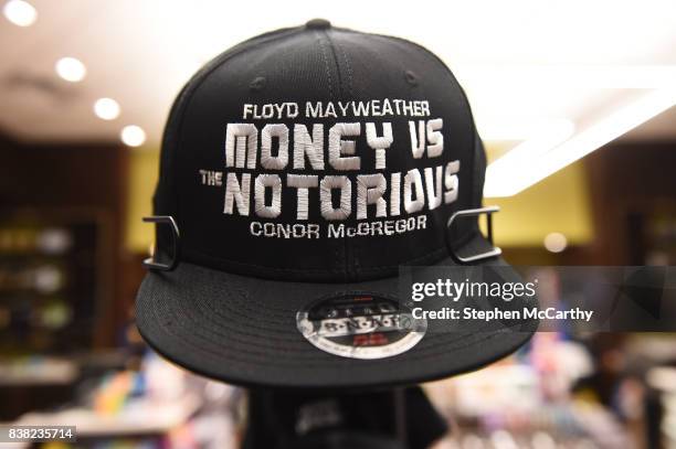 Nevada , United States - 24 August 2017; Fight merchandise on sale prior to the super welterweight boxing match between Floyd Mayweather Jr and Conor...