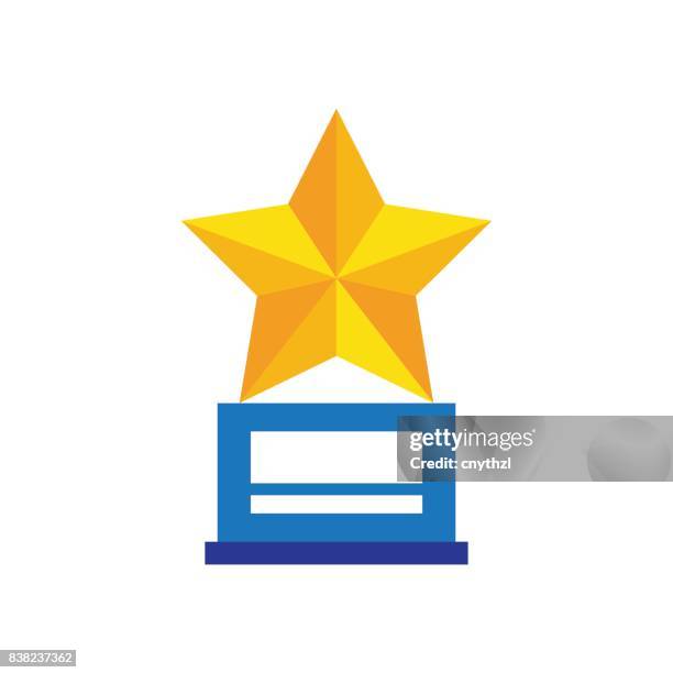 stockillustraties, clipart, cartoons en iconen met winnaar trofee-award - beroemdheden