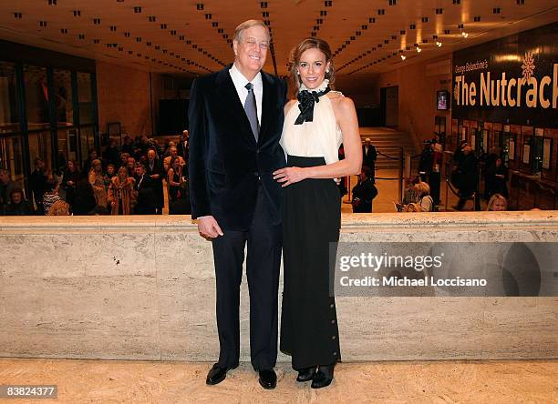David Koch and Julia Koch attend the opening night celebration of the New York City Ballet at David H. Koch Theater, Lincoln Center on November 25,...