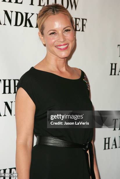 Actress Maria Bello attends the premiere of "The Yellow Handkerchief" at The WGA Theater on November 25, 2008 in Beverly Hills, California.