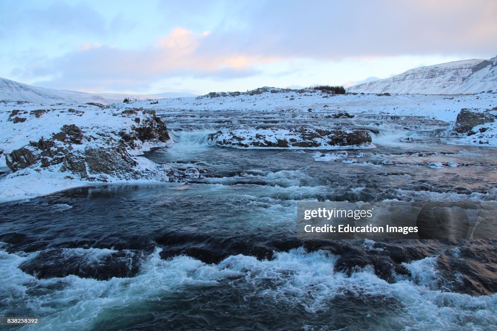 Laxa River, Esja Mountain Range, Iceland