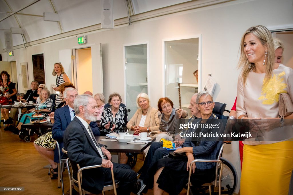 Queen Maxima Of The Nederlands Attends 650th anniversary Of The Bartholomeus Gasthuis in Utrecht