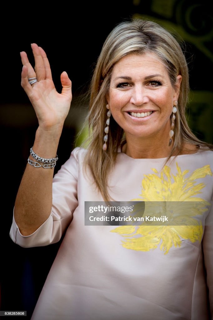 Queen Maxima Of The Nederlands Attends 650th anniversary Of The Bartholomeus Gasthuis in Utrecht