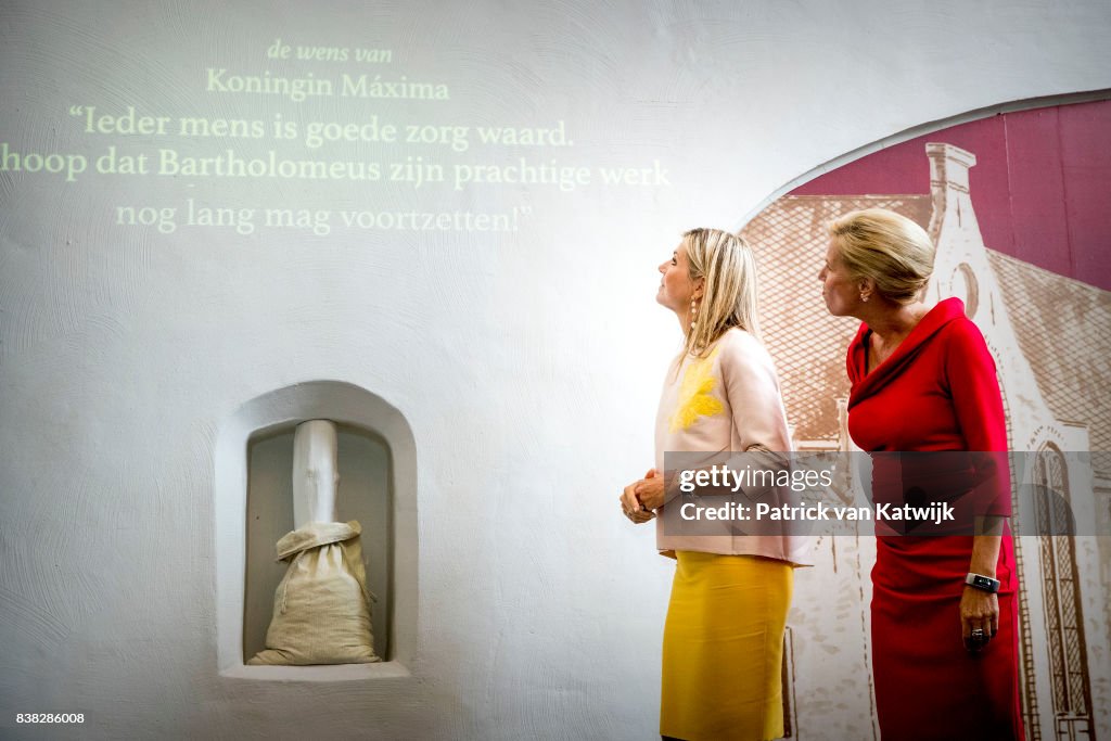Queen Maxima Of The Nederlands Attends 650th anniversary Of The Bartholomeus Gasthuis in Utrecht