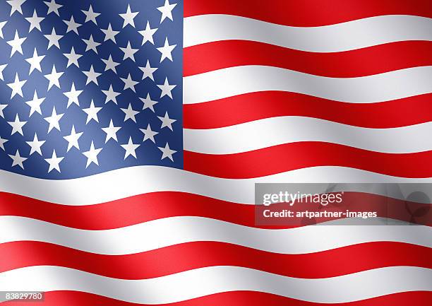 ilustraciones, imágenes clip art, dibujos animados e iconos de stock de flag of the usa with stars and stripes - bandera estadounidense