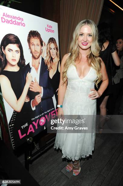 Lindsay Selles attends The Layover film premiere after-party hosted by DIRECTV at The Highlight Dream Hollywood with Foster Grant and SVEDKA on...