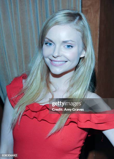 Izabella Miko attends The Layover film premiere after-party hosted by DIRECTV at The Highlight Dream Hollywood with Foster Grant and SVEDKA on August...