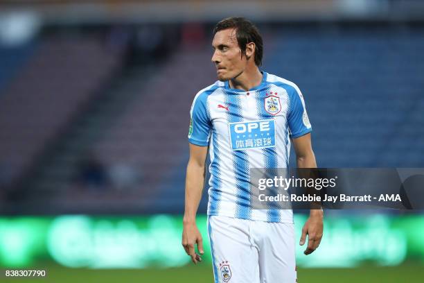 Dean Whitehead of Huddersfield Town during the Carabao Cup Second Round match between Huddersfield Town and Rotherham United at The John Smiths...