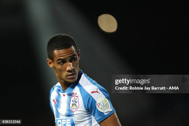 Tom Ince of Huddersfield Town during the Carabao Cup Second Round match between Huddersfield Town and Rotherham United at The John Smiths Stadium on...