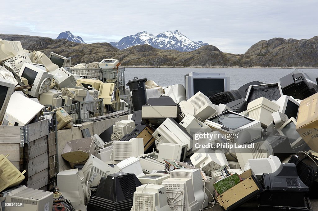 Recycling plant tellies and monitors Norway.