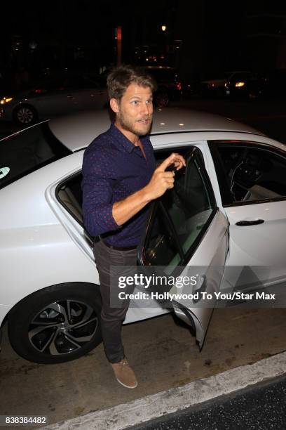 Travis Van Winkle is seen on August 23, 2017 in Los Angeles, CA.