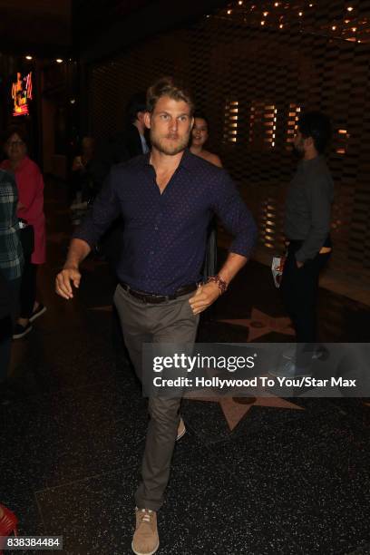 Travis Van Winkle is seen on August 23, 2017 in Los Angeles, CA.