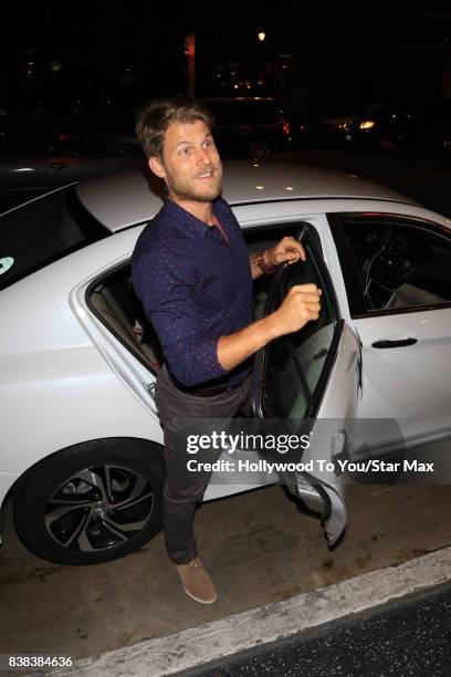 Travis Van Winkle is seen on August 23, 2017 in Los Angeles, CA.