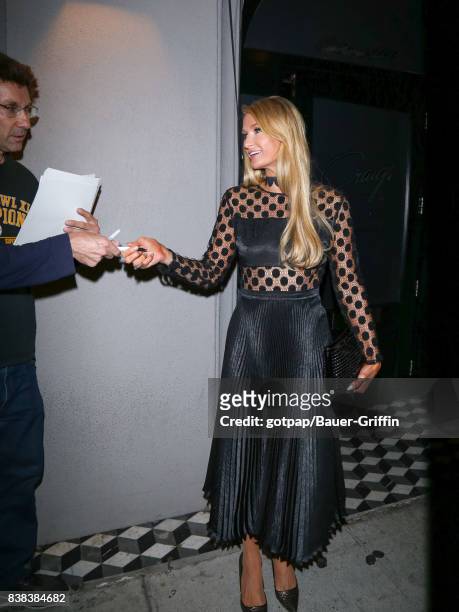 Paris Hilton is seen on August 23, 2017 in Los Angeles, California.