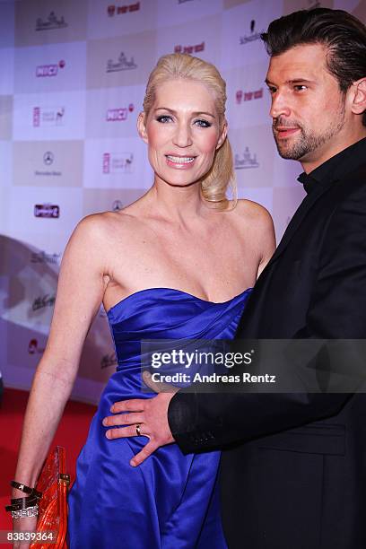 Designer Sarah Kern and husband Goran Munizaba attend the Tribute to Bambi 2008 charity at the Dome in Europapark Rust on November 26, 2008 in Rust,...