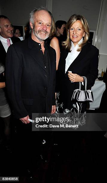 Chantal Hochuli of Hannover and director Michael Radford attend the cocktail reception ahead of the UK film premiere of 'Flawless' in aid of Clic...