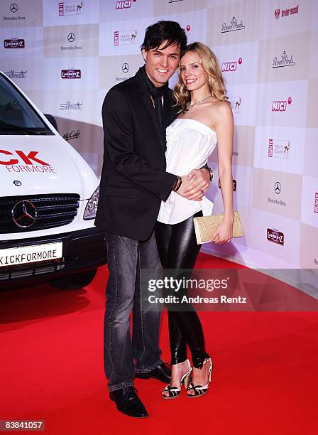 Tobey Wilson and friend Liisa Kessler attend the Tribute to Bambi 2008 charity at the Dome in Europapark Rust on November 26, 2008 in Rust, Germany.