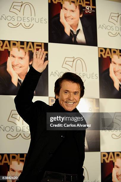 Spanish singer Raphael presents his new album "Raphael 50 Anos Despues" at Ritz Hotel on November 27, 2008 in Madrid, Spain.