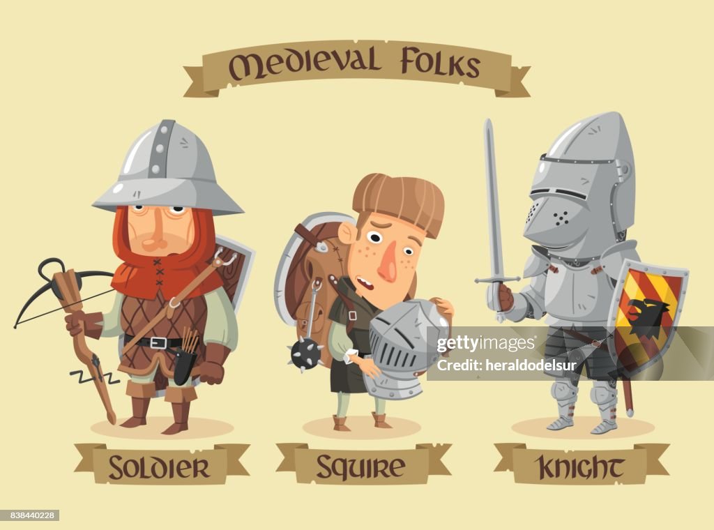 Medieval characters set