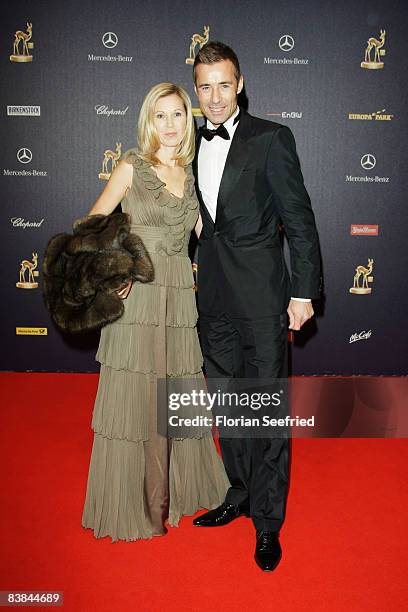 Kai and Ilke Pflaume arrive at the Bambi Awards 2008 on November 27, 2008 in Offenburg, Germany.