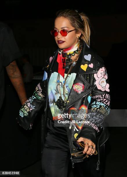 Rita Ora attends the TINGS 'Secret Party' launch party held at Nightingale on August 23, 2017 in West Hollywood, California.