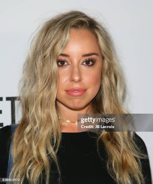 Skyler Shaye attends the TINGS 'Secret Party' launch party held at Nightingale on August 23, 2017 in West Hollywood, California.