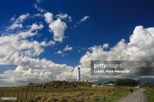 cape egmont lightouse - cape egmont lighthouse stock pictures, royalty-free photos & images