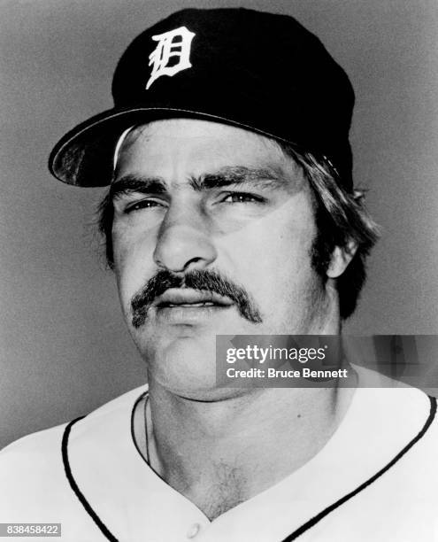 Kirk Gibson of the Detroit Tigers poses for a portrait during Spring Training circa March, 1986 in Lakeland, Florida.