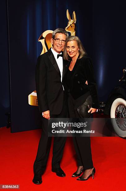 Deisgners Gabriele and Gerd Strehle arrive at the Bambi Awards 2008 on November 27, 2008 in Offenburg, Germany.