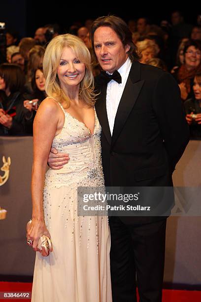 Frauke Ludowig and Kai Roeffen the Bambi Awards 2008 on November 27, 2008 in Offenburg, Germany.