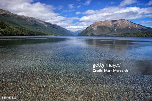 nelson lakes national park, new zealand - nelson lakes national park stock pictures, royalty-free photos & images