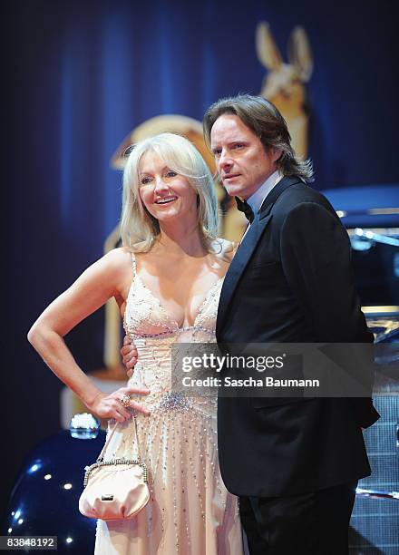 Frauke Ludowig and husband Kai Roeffen arrive to the Bambi Awards 2008 on November 27, 2008 in Offenburg, Germany.