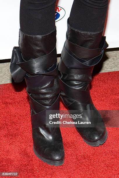 Television personality Audrina Patridge arrives at the Official Grand Opening of Galpin Auto Sports on October 18, 2008 in Van Nuys, California.