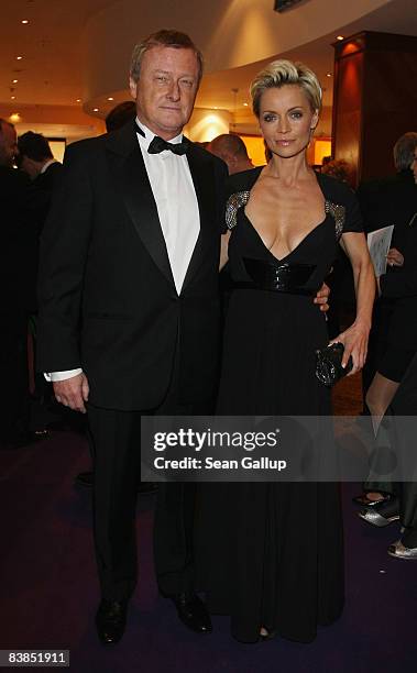 Television presenter Christiane Gerboth and her husband Hans-Ulrich Joerges attend the Bundespresseball 2008 at the Intercontinental hotel on...