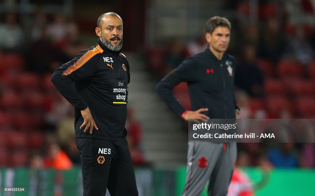 Southampton v Wolverhampton Wanderers - Carabao Cup Second Round