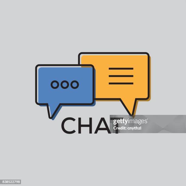 chat icon - live event stock illustrations