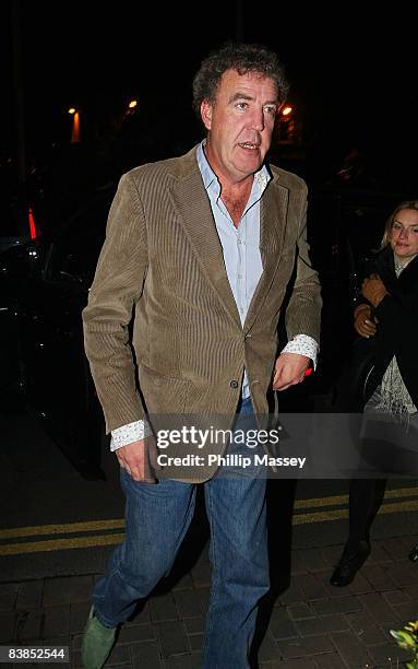 Top Gear presenter Jeremy Clarkson appears on the 'Late Late Show' on November 28, 2008 in Dublin, Ireland.