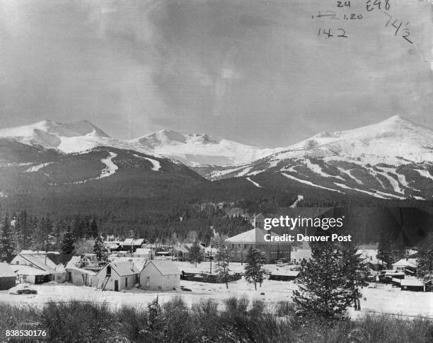 The Summit County Courthouse and other old relics of bygone gold mining days form the foreground for more than 200 acres of new trails at...