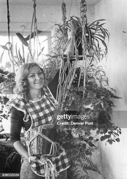 Gravel Gertie" with spider plant and Creeping Charlie. Credit: Denver Post