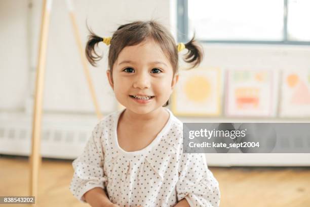 happy childhood - cute girl toddler imagens e fotografias de stock