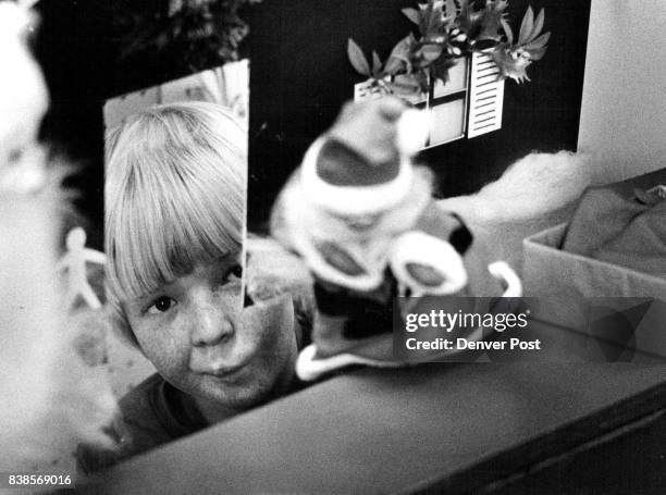 Leawood Elementary School puppet show Paul Olson works the Santa Puppet show called "A bere polar bear" Credit: The Denver Post