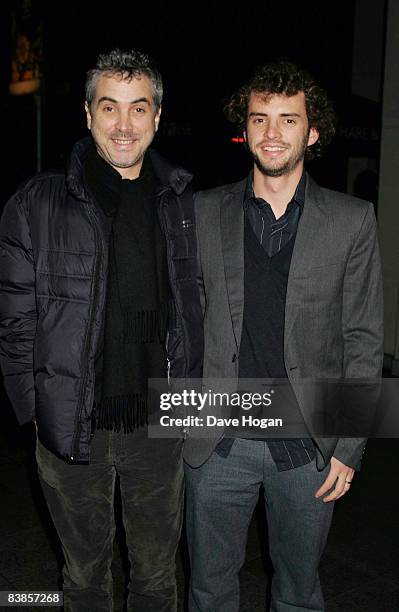 Alfonso Cuaron and Jonas Cuaron arrive at the UK premiere of Ano Una at Curzon Renoir Cinema on November 29, 2008 in London, England.